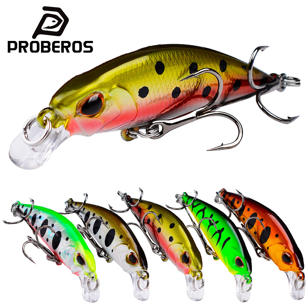 Fishing Lure Jerkbait - Proberos Mini Sinking Minnow Wobblers Fishing