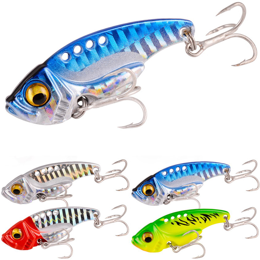 Fishing Lure Spoon - 6pc/lot 7/10/15/20G Hard Metal Vib Blade