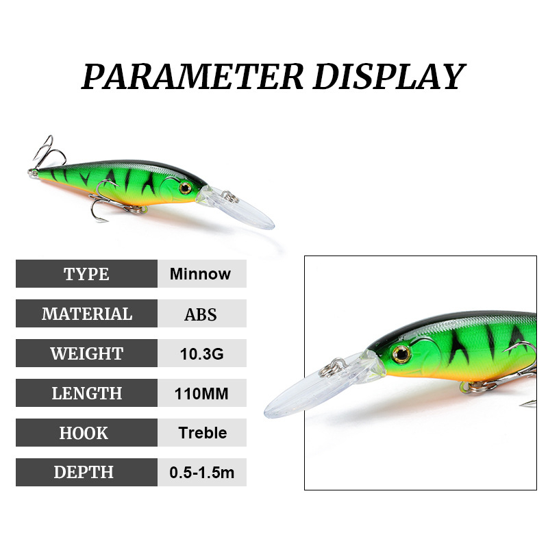 1Pc Minnow Fishing Lure 11cm 1 - Fishing Lure Jerkbait recension och pris