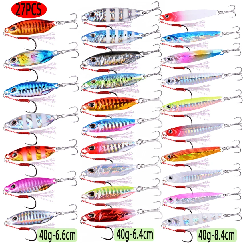 27PCS Mix Metal Jigs Fishing L - Fishing Lure Spoon recension och pris