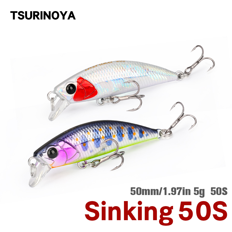 TSURINOYA 50S NEW COLOR 5cm 5g - Fishing Lure Jerkbait recension och pris