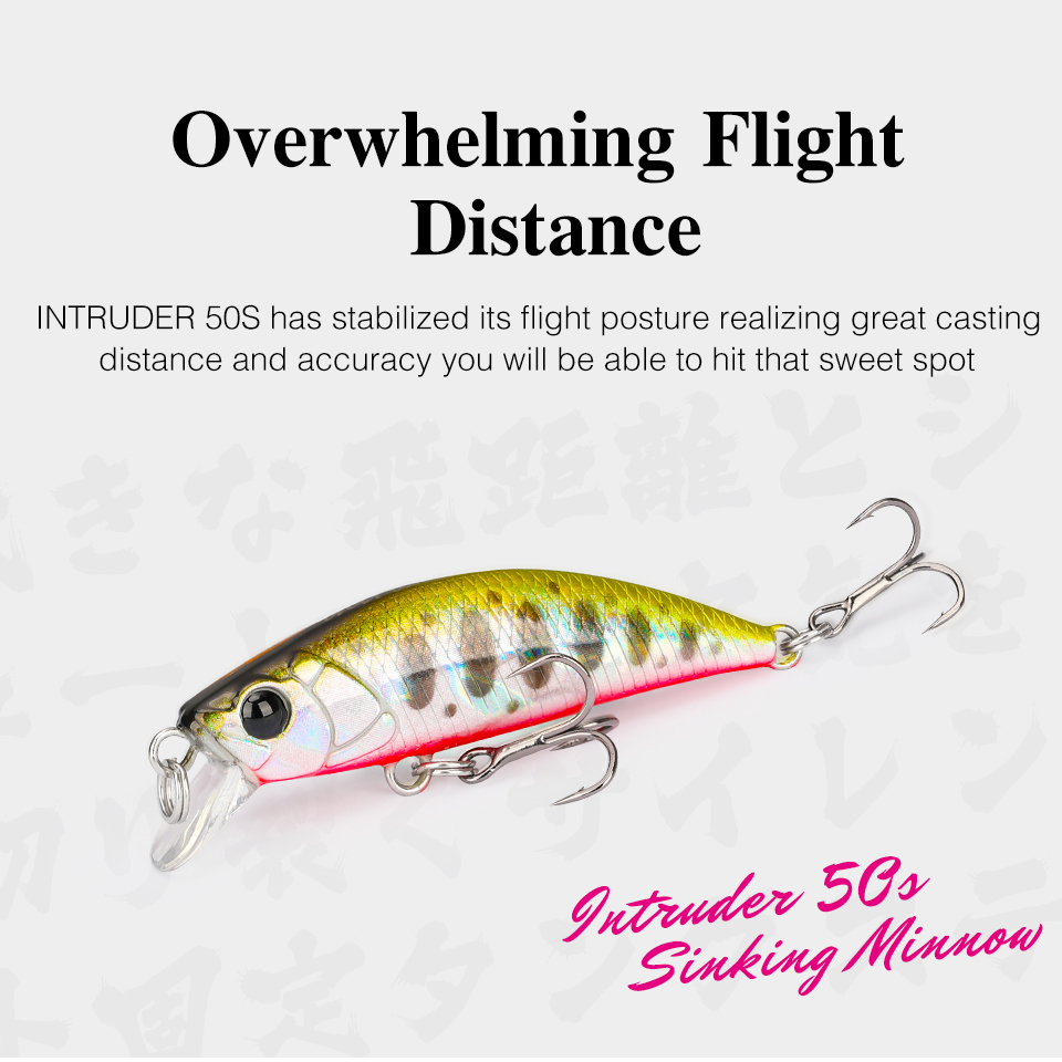 TSURINOYA 50S NEW COLOR 5cm 5g - Fishing Lure Jerkbait recension och pris