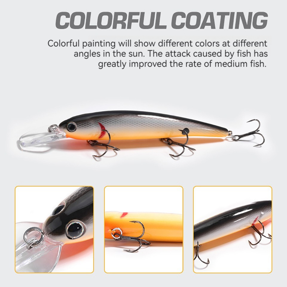 12cm 17g Jerkbait Minnow Big C - Fishing Lure Jerkbait recension och pris
